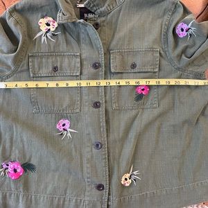 Buffalo David Bitton Army Green Jacket w/patches size L